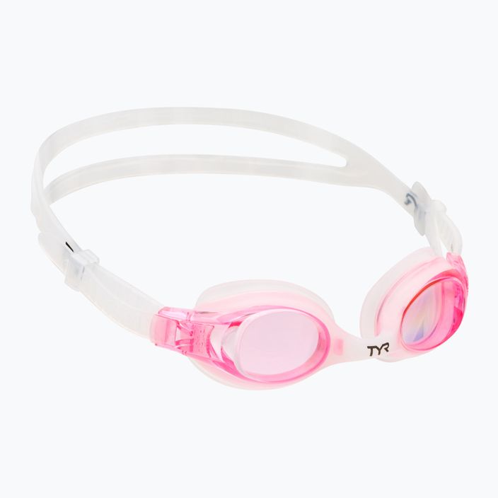 Plavecké okuliare Tyr bielo-ružové LGSW_660