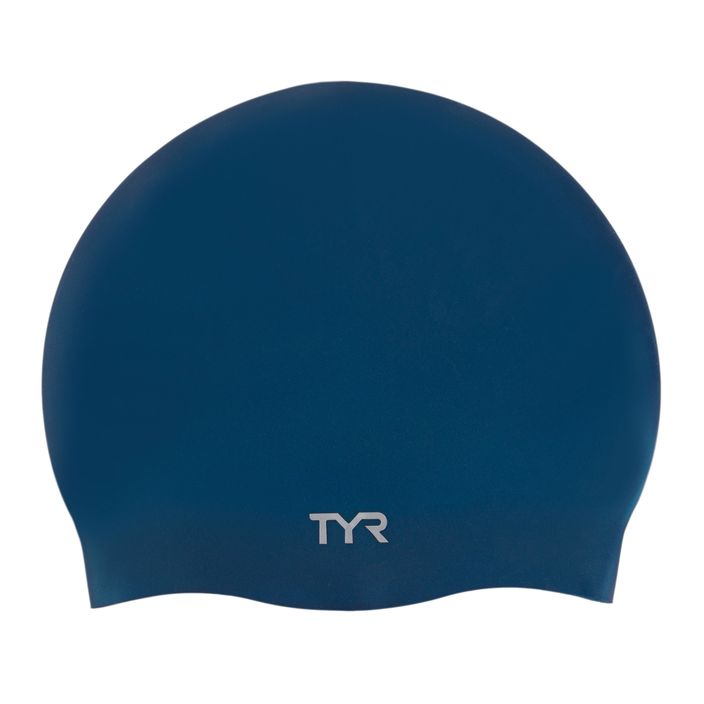 TYR Silikónová plavecká čiapka bez záhybov navy blue LCS 2