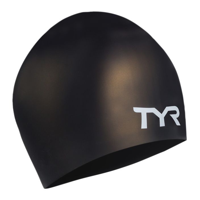 Plavecká čiapka TYR Wrinkle-Free čierna LCSL_1