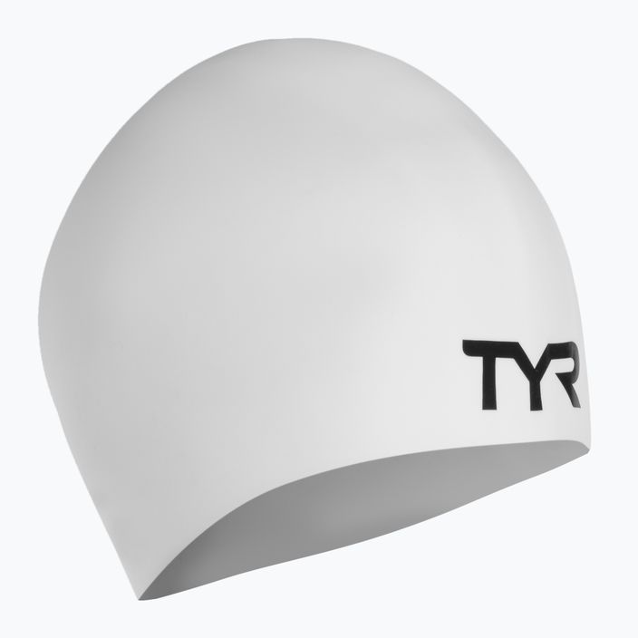 Plavecká čiapka TYR Wrinkle-Free biela LCSL_1