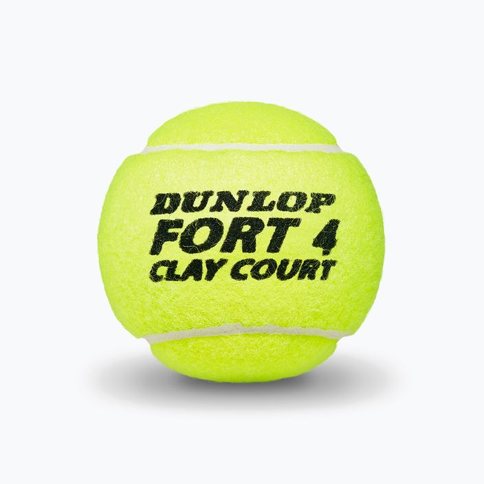 Dunlop Fort Clay Court tenisové loptičky 4 ks žlté 601318 3