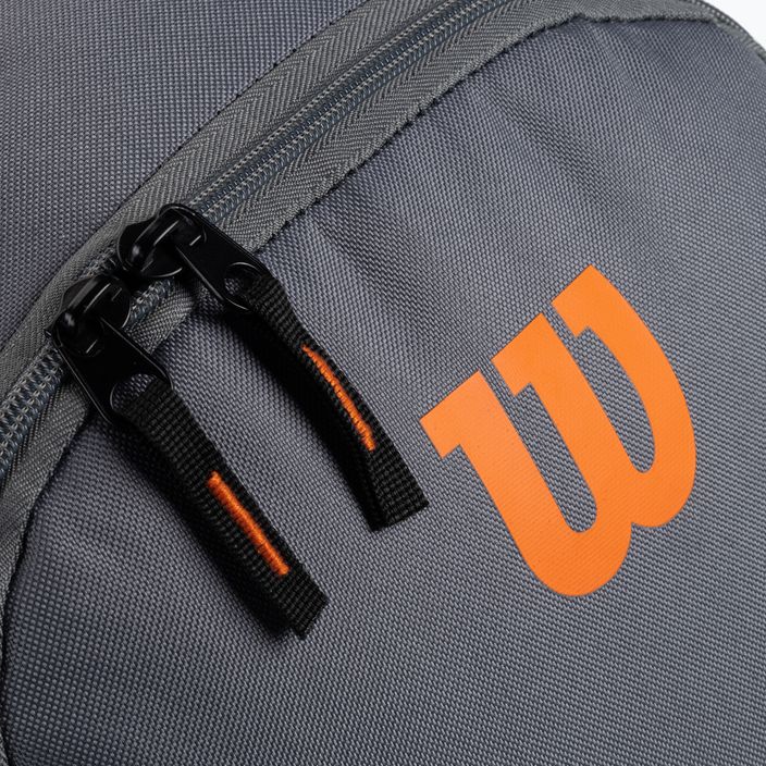 Tenisový batoh Wilson Team sivo-oranžový WR8009901 5