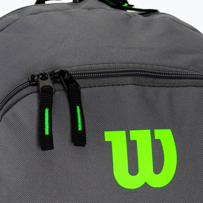 Tenisový batoh Wilson Team šedo-zelený WR8009903001 4