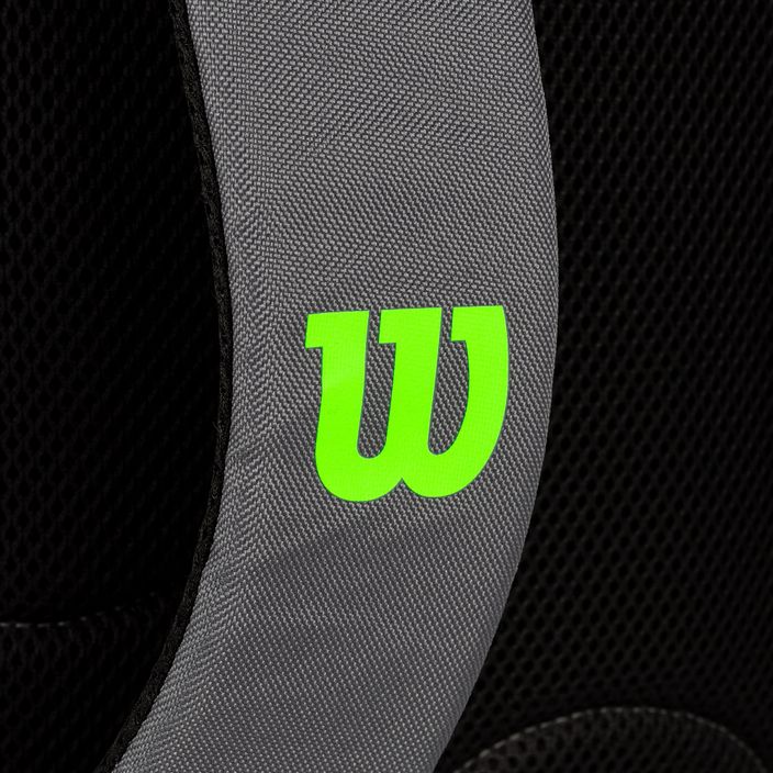 Tenisový batoh Wilson Team šedo-zelený WR8009903001 5