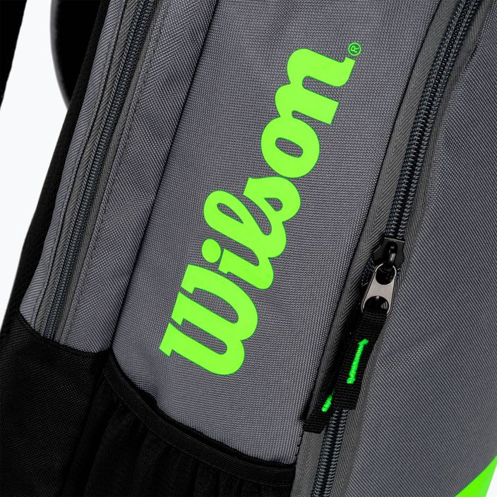 Tenisový batoh Wilson Team šedo-zelený WR8009903001 6