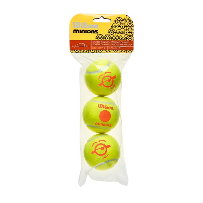 Wilson Minions Stage 2 detské tenisové loptičky 3 ks žlté WR8202601 2