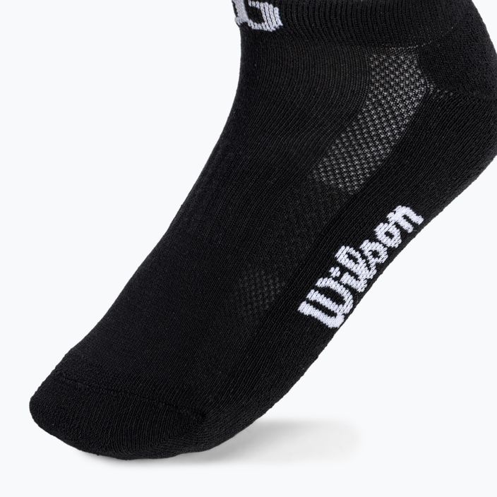 Dámske tenisové ponožky Wilson No Show 3 páry čierne WRA803302 4