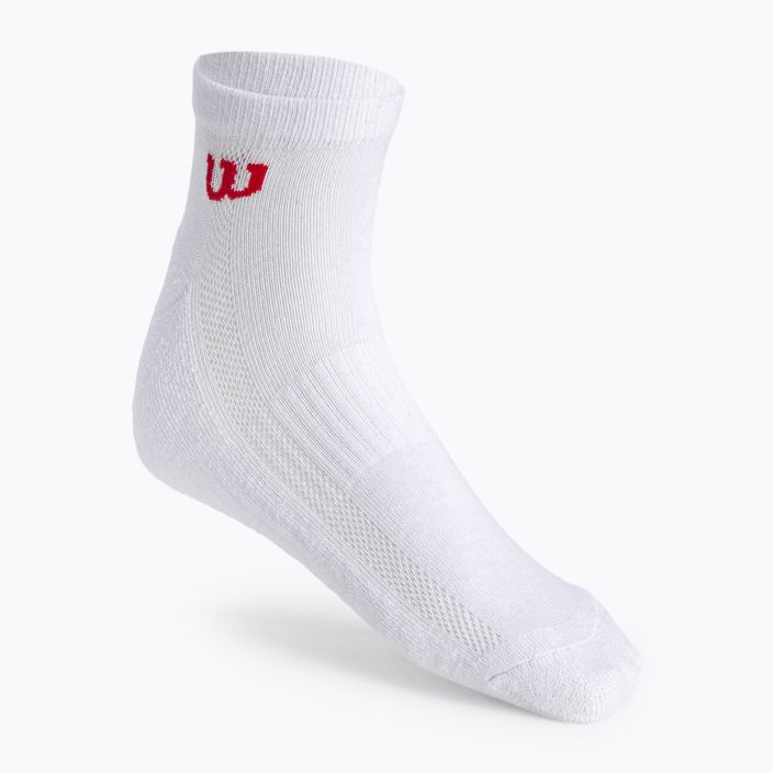 Wilson Quarter pánske tenisové ponožky 3 páry biele WRA803101 2