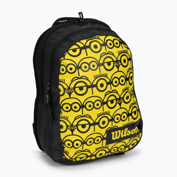 Detský tenisový batoh Wilson Minions JR čierno-žltý WR8014001