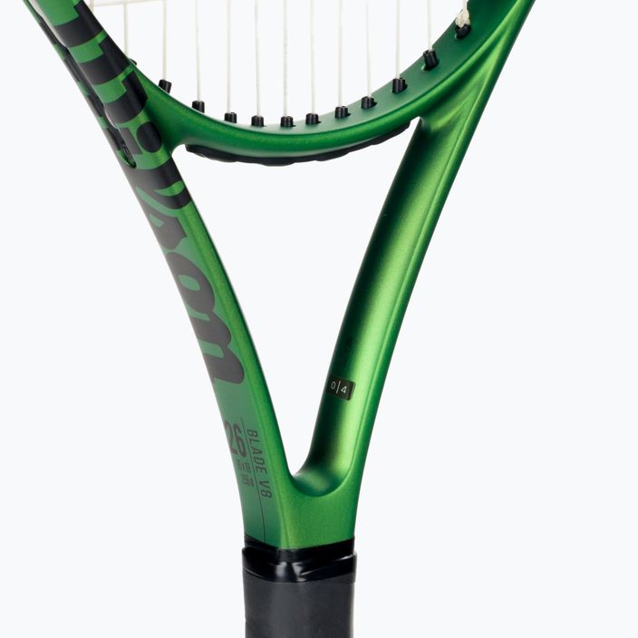 Detská tenisová raketa Wilson Blade 26 V8.0 čierno-zelená WR079210U 5