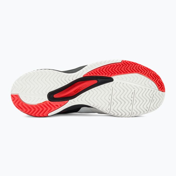 Pánska tenisová obuv Wilson Rush Pro Ace white/red/poppy red 5
