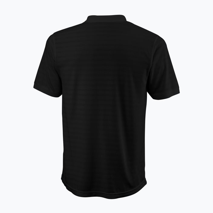 Pánske tenisové tričko Wilson Stripe Polo black WRA789707 2
