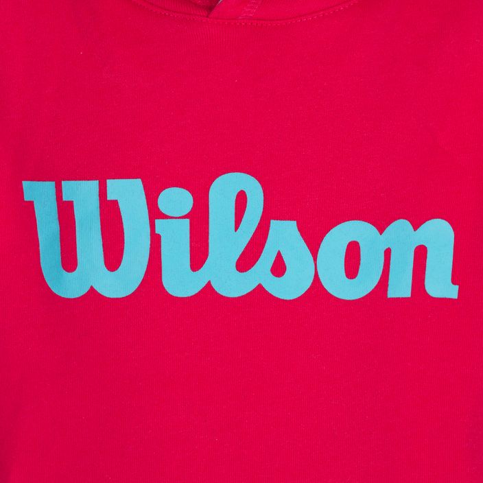 Detská mikina Wilson Tennis Script Cotton PO Hoody pink WRA769221 3