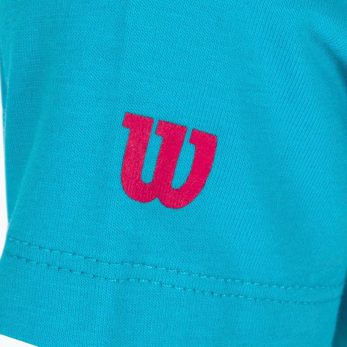 Detské tenisové tričko Wilson Emoti-Fun Tech Tee modré WRA807903 3