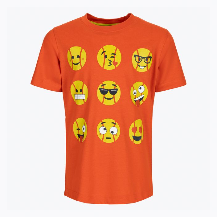 Detské tenisové tričko Wilson Emoti-Fun Tech Tee orange WRA807403