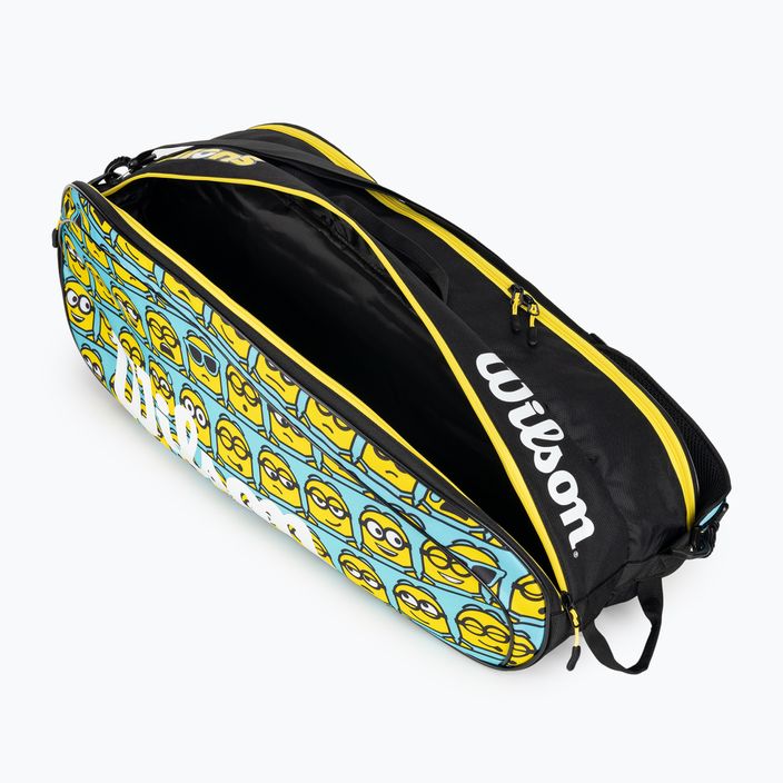 Detská tenisová taška Wilson Minions 2.0 Team 6 Pack blue yellow black 6
