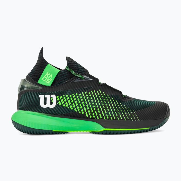 Pánska tenisová obuv Wilson Kaos Rapide STF black/green 2
