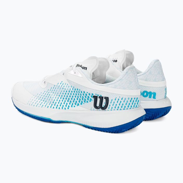 Pánska tenisová obuv Wilson Kaos Swift 1.5 Clay white/blue atoll/lapis blue 3