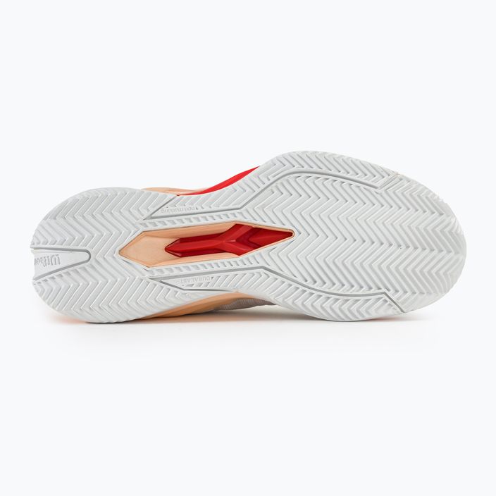 Dámska tenisová obuv Wilson Rush Pro 4.0 Clay white/peach parfait/infrared 4