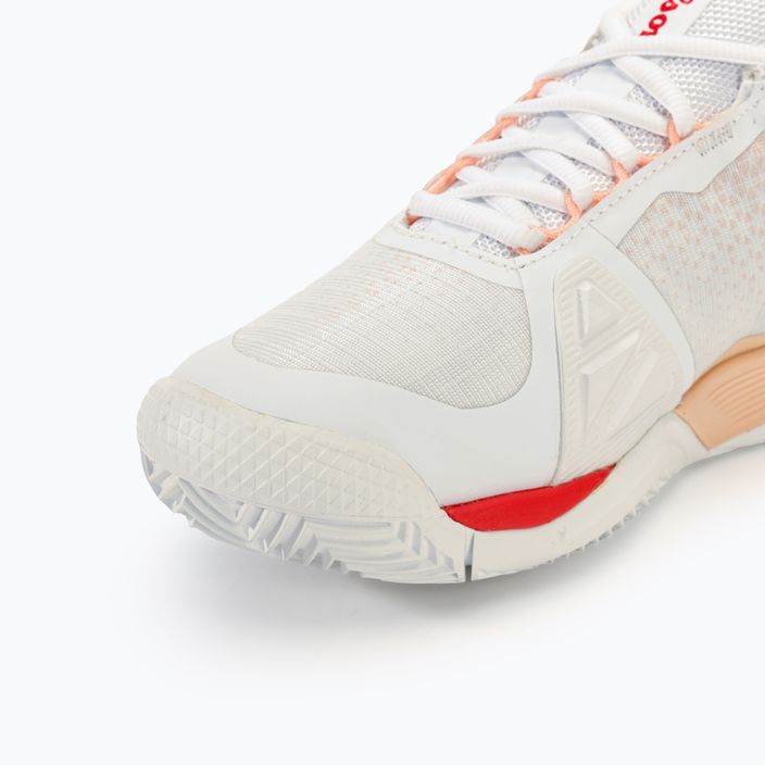 Dámska tenisová obuv Wilson Rush Pro 4.0 Clay white/peach parfait/infrared 7