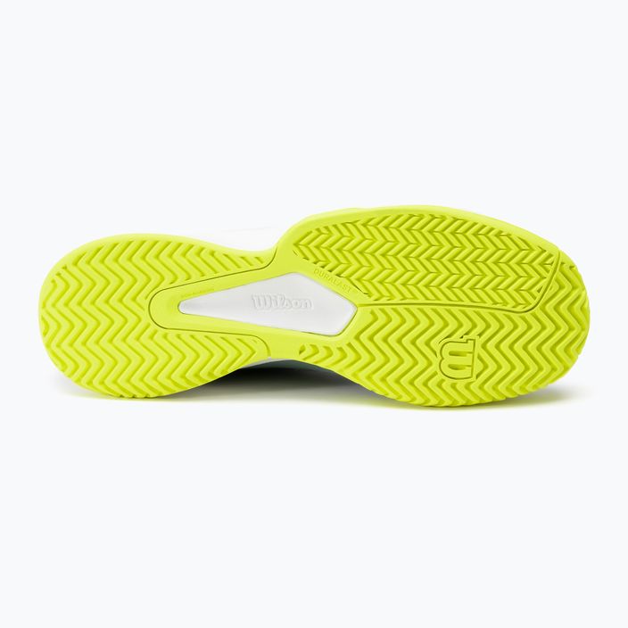 pánska tenisová obuv Wilson Kaos Stroke 2.0 stormy sea/deep teal/safety yellow 4