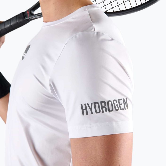Pánske tenisové tričko HYDROGEN Basic Tech Tee white 3