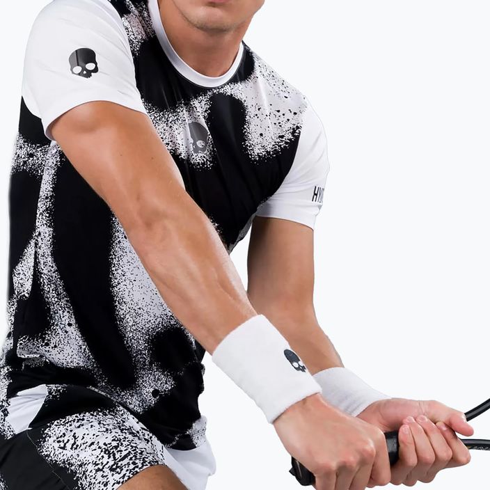 Pánske tenisové tričko HYDROGEN Spray Tech white T00502001 4