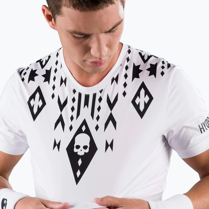 Pánske tenisové tričko HYDROGEN Tribal Tech white T00530001 3