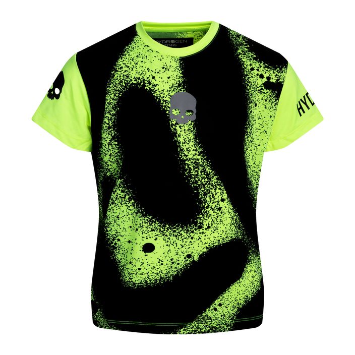Detské tenisové tričko HYDROGEN Spray Tech žlté TK0502724