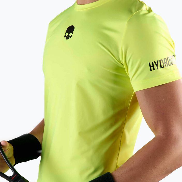 Pánske tenisové tričko HYDROGEN Basic Tech Tee fluorescenčná žltá 3