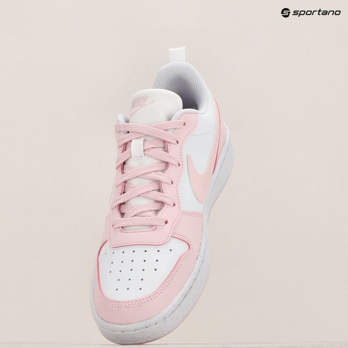 Nike Court Borough Low Recraft white/pink penové topánky 9