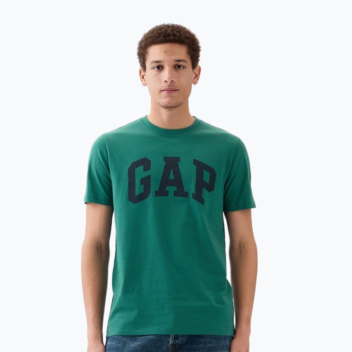 Pánske tričko GAP Soft Basic Logo jade stone