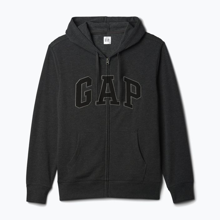 Pánska mikina GAP Heritage French Terry Fullzip Logo charcoal heather grey 5