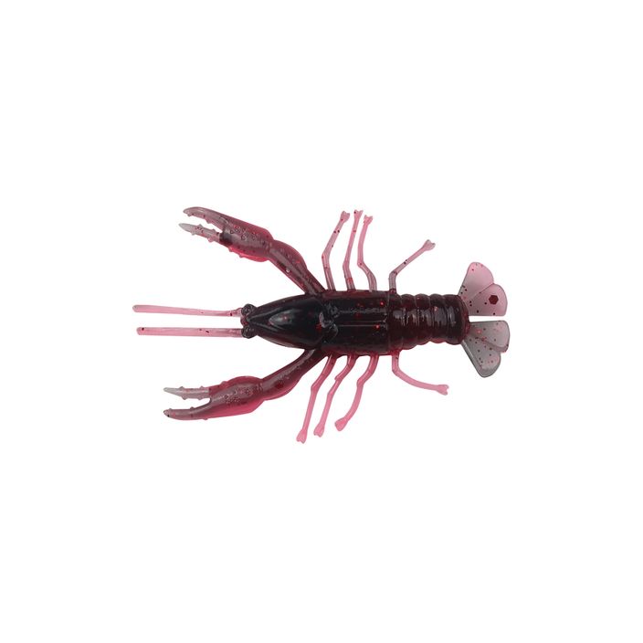 Relax Crawfish 1 Laminovaná gumová nástraha 8 ks čierno-červené trblietky super červená CRF1 2