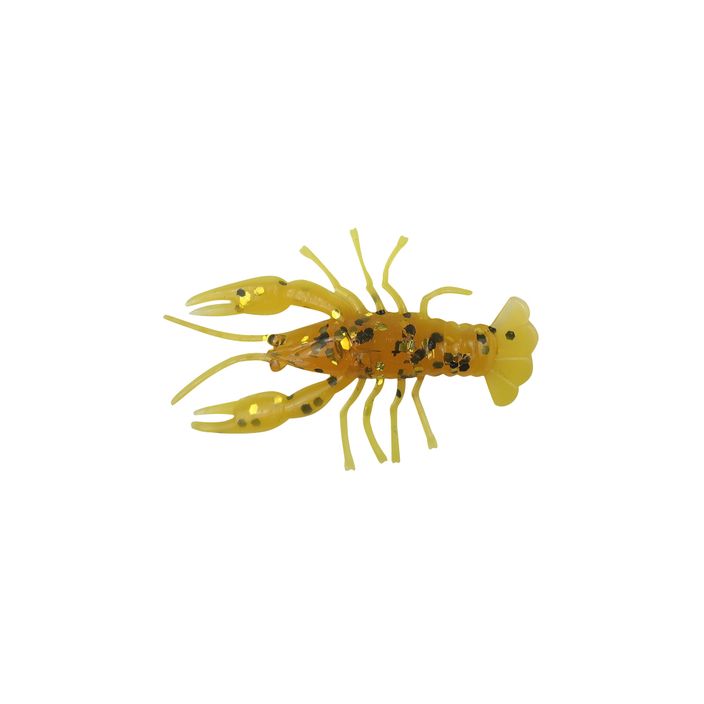 Gumová návnada Relax Crawfish 1 laminovaná 8 ks rootbeer-gold black glitter yellow CRF1 2