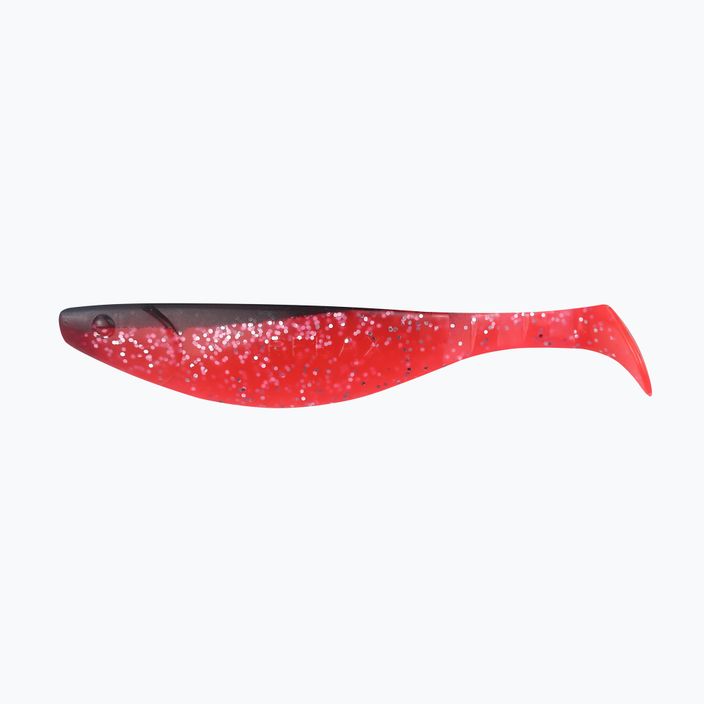 Gumová návnada Relax Hoof 6 Standard 3 ks čierna super červená-strieborná trblietka BLS6-S