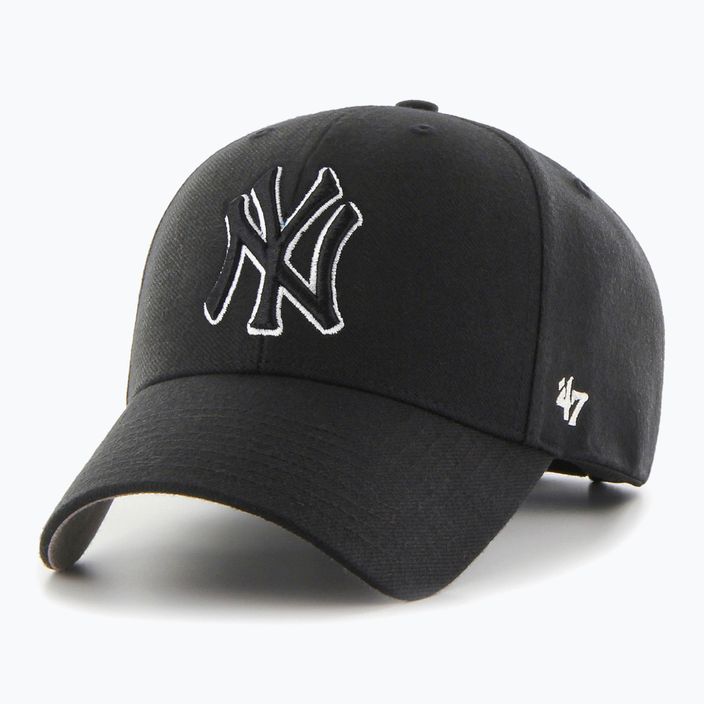 47 Značka MLB New York Yankees MVP SNAPBACK baseballová čiapka čierna 5