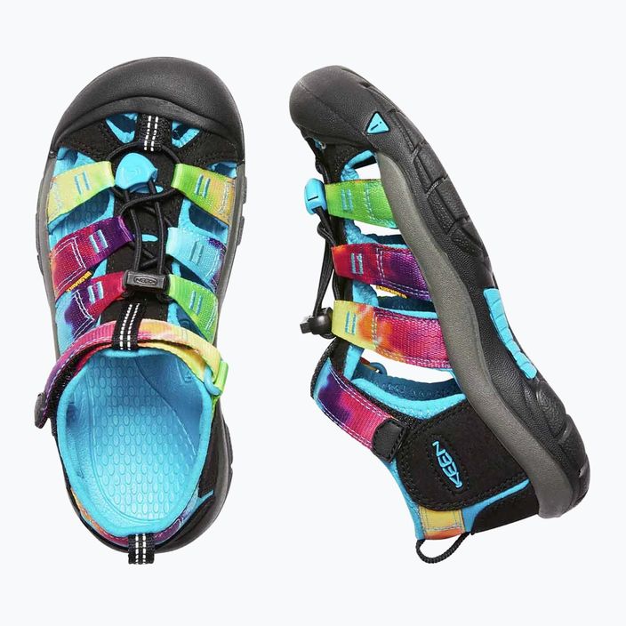 Detské trekingové sandále KEEN Newport H2 v dúhovom farebnom prevedení 10