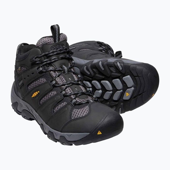 Pánske trekové topánky KEEN Koven Mid Wp black-grey 1020210 15