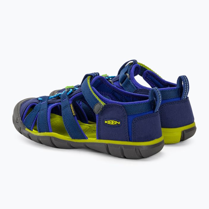 Juniorské sandále KEEN Seacamp II CNX blue depths/chartreuse 3