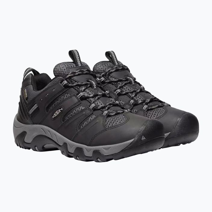 Pánske trekové topánky KEEN Koven Wp black-grey 1025155 11