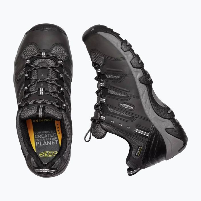 Pánske trekové topánky KEEN Koven Wp black-grey 1025155 15