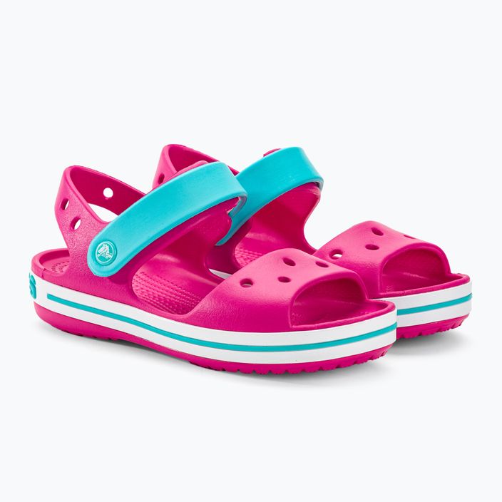 Detské sandále Crocs Crockband candy pink/pool 4