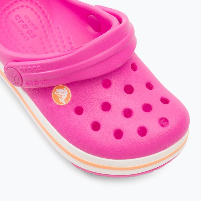 Detské žabky Crocs Crocband Clog electric pink/cantaloupe 8