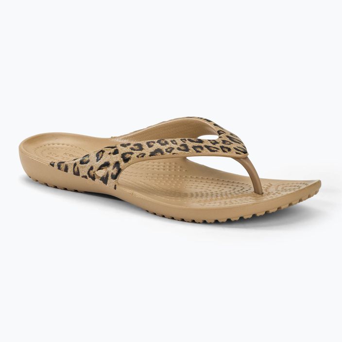 Dámske žabky Crocs Kadee II Leopard/gold