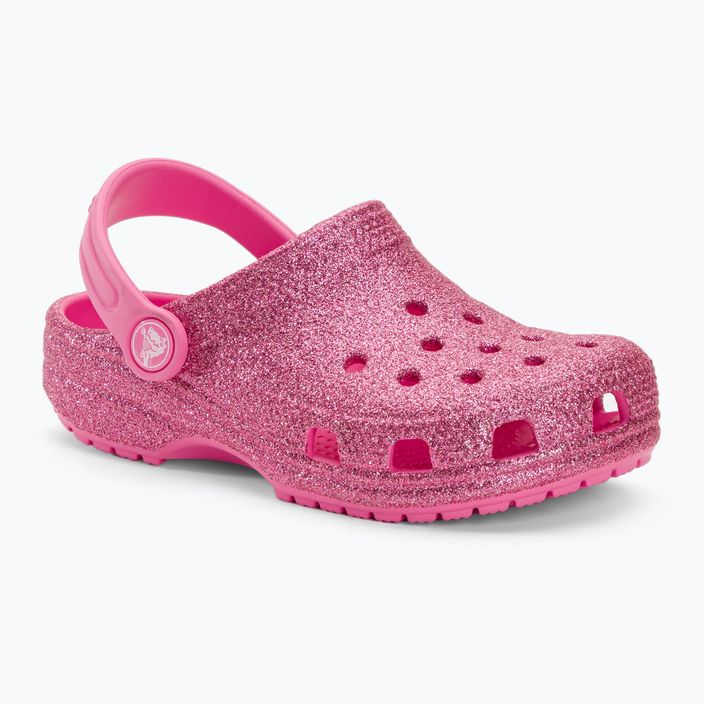 Detské žabky Crocs Classic Glitter Clog pink lemonade 2