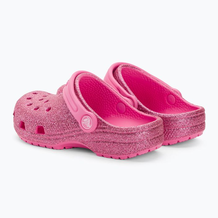 Detské žabky Crocs Classic Glitter Clog pink lemonade 4