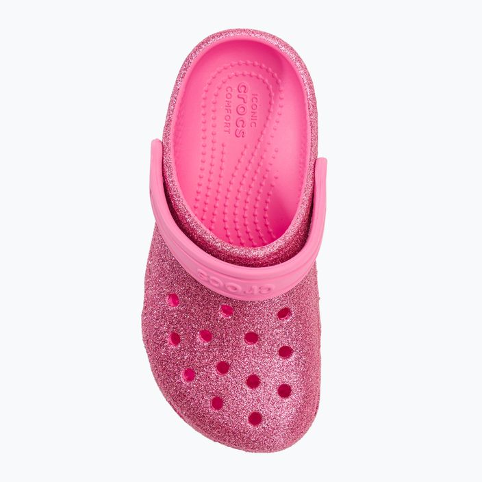 Detské žabky Crocs Classic Glitter Clog pink lemonade 7