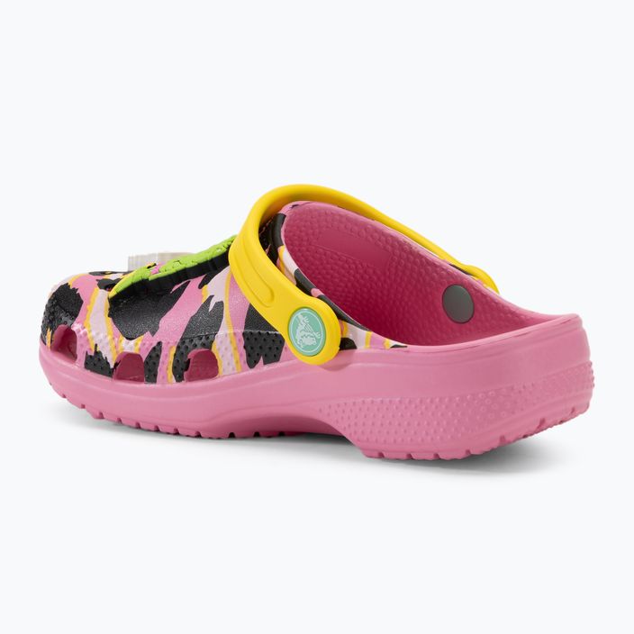 Detské šľapky Crocs Ron English Party Animals Classic Clog Kids pink lemonade/multi 5