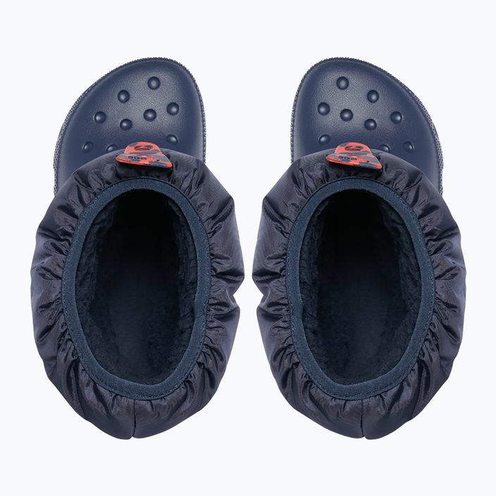 Juniorské snehové topánky Crocs Classic Neo Puff navy 11